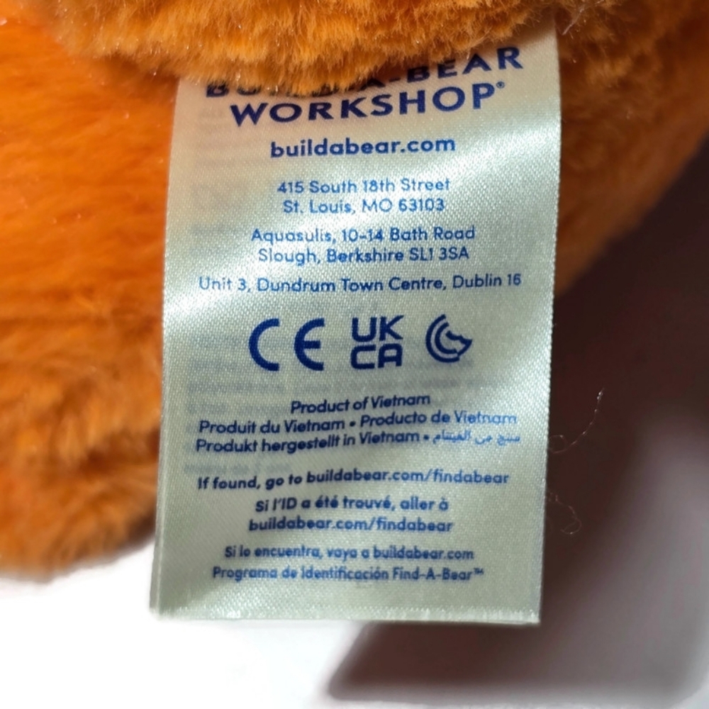 Build A Bear Pumpkin Glow Teddy Halloween 18” Retired Plush, - Picture 5 of 5